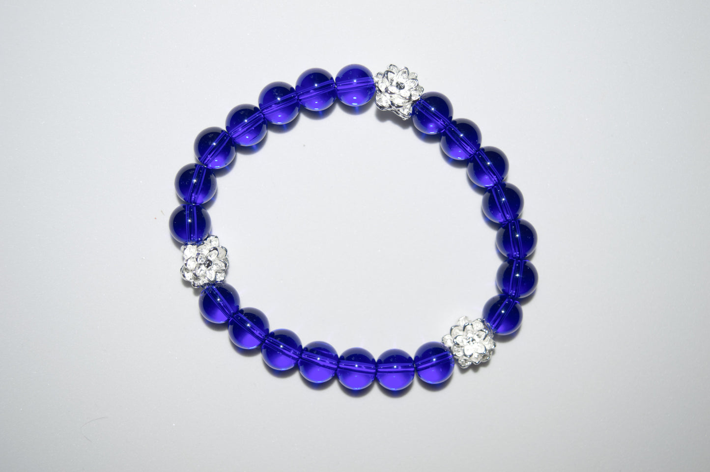 Blue lily bracelet