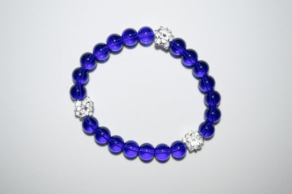 Blue lily bracelet