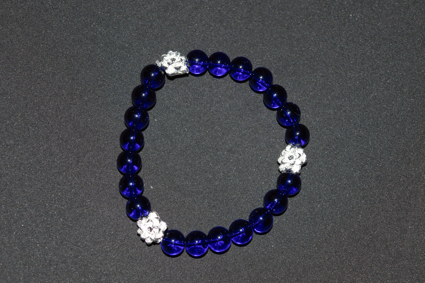 Blue lily bracelet