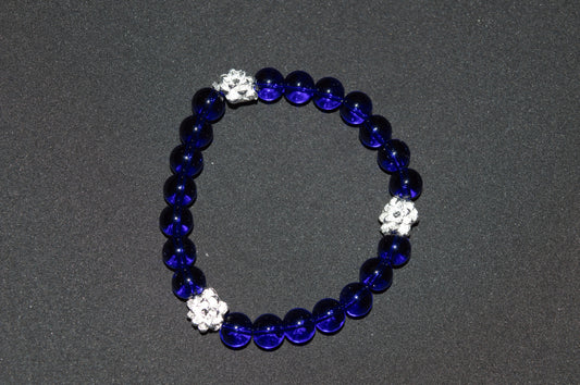 Blue lily bracelet