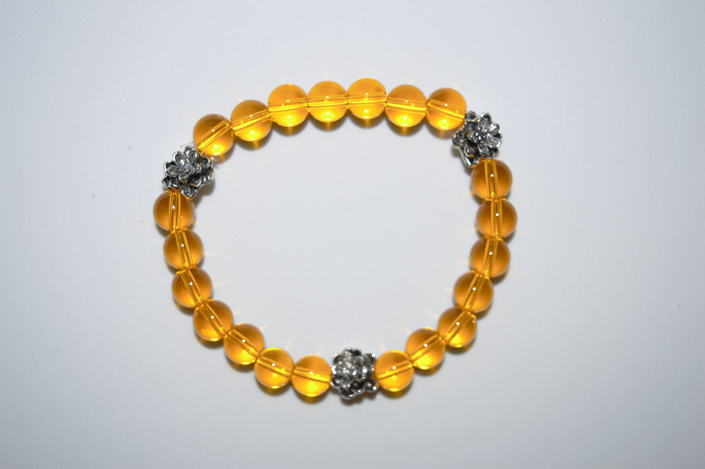 Yellow lily bracelet