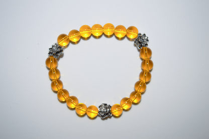 Yellow lily bracelet