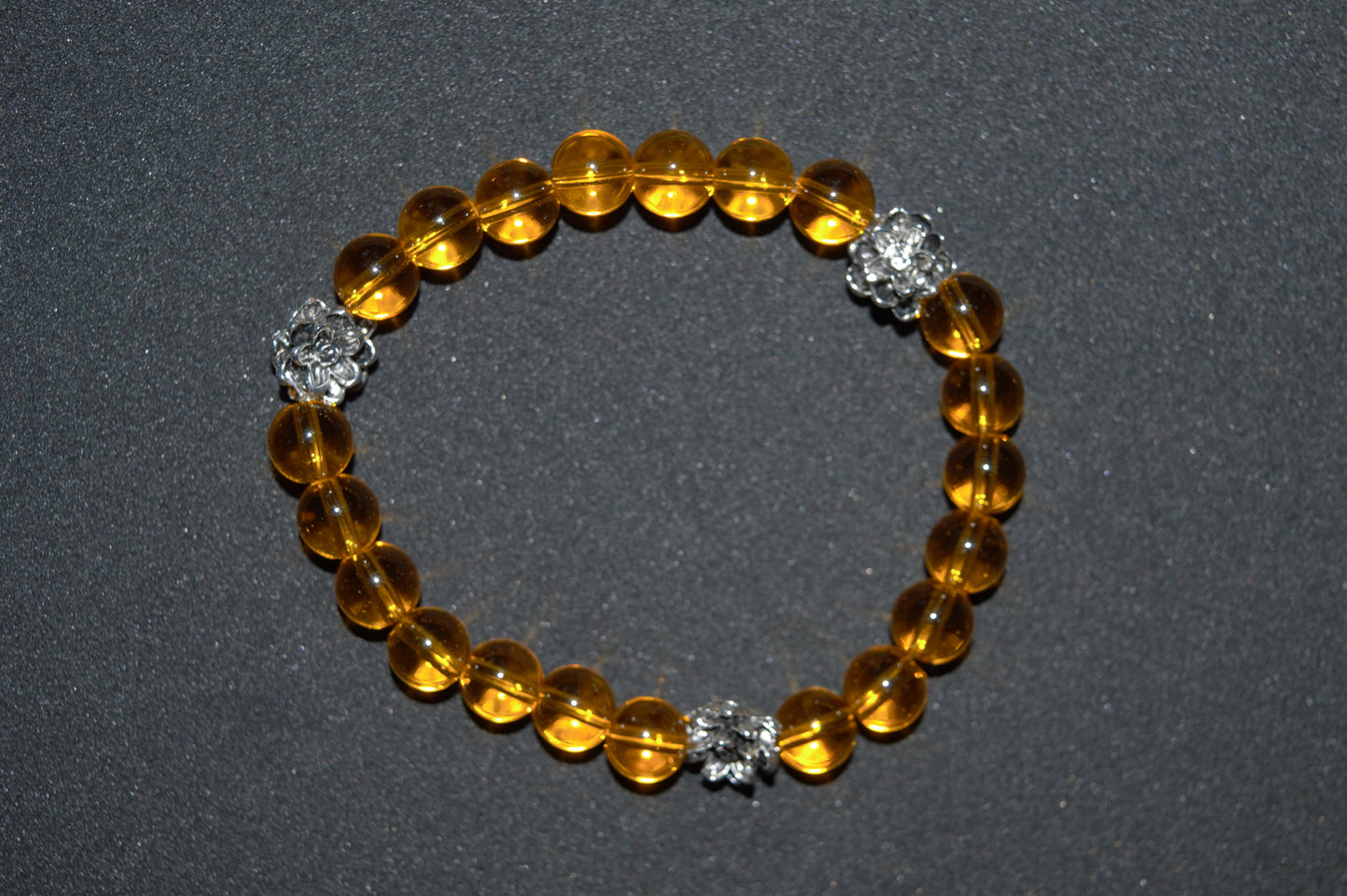 Yellow lily bracelet