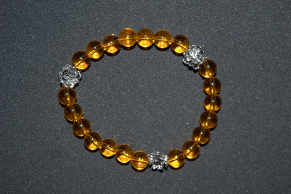 Yellow lily bracelet